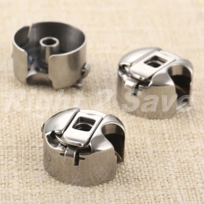 1pc Industrial Sewing Machine Shell Shuttle Computer Flat Car Steel Silver Plate - Image 1 of 4