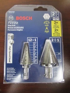 BOSCH IMSDC002 HIGH SPEED STEEL TURBO STEP DRILL BITS (24C) - Picture 1 of 5