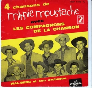45 T SP MINNIE MOUSTACHE *L'AMOUR C'EST DE L'OR* (LES COMPAGNONS DE LA CHANSON) - Picture 1 of 2