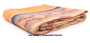 Colcha De Algodón Bordada Antigua India Reversible De Dos Plazas Con Parches - Imagen 1 de 3