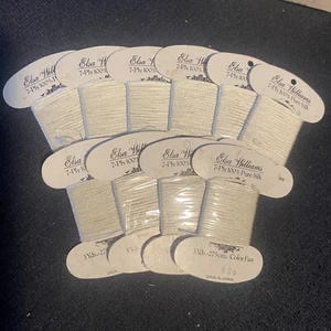Needlepoint Embroider Thread ELSA WILLIAMS Silk 7 ply floss Color Fast White 806 - Picture 1 of 6