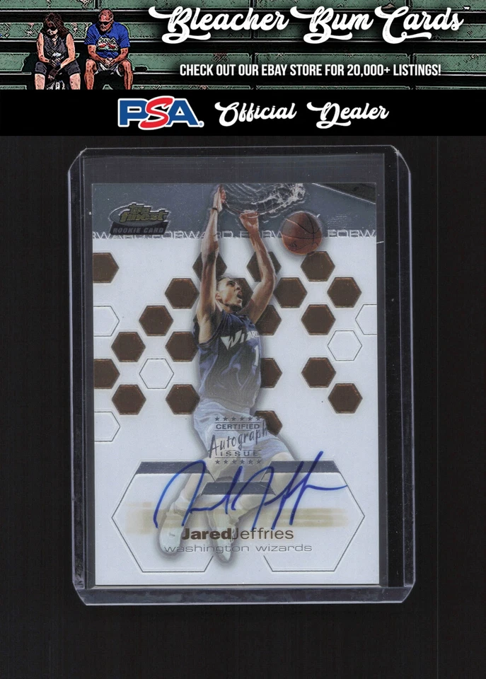 Topps Finest 107 2002 Jared Jeffries novato automático/999 Foto 1 de 2