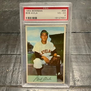 1954 Bowman Bob Avila #68 *Indians* PSA 4 VG-EX - Picture 1 of 2