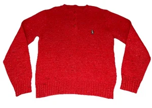 Hush Puppies Pullover Damen klein rot Dreiknopf Pulli Langarm Vintage - Bild 1 von 9