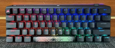 Corsair K70 Pro mini Wireless RGB LED Keyboard With Aftermarket Switches - Image 1 of 4
