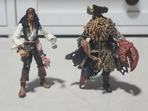 Fluch der Karibik Davy Jones & Cursed Jack Sparrow 4" Zizzle Figuren - Bild 1 von 11