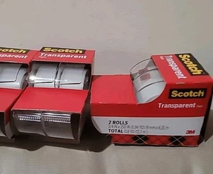 8 Rollen Scotch Transparent Klebeband 3/4" x 250", Stark Klar Kleber 3M - Bild 1 von 4