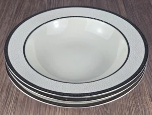 3er Set Mikasa Imperial Flair Platinum Gemüse Servierschalen L3228 10,35" - Bild 1 von 9