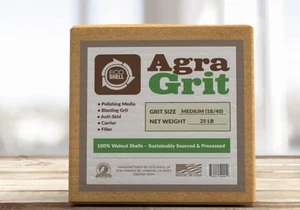 Agra Grit Walnut Shell Media 18-40 - Medium, Medium (18/40), - Picture 1 of 7