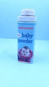 Antiguo contenedor de polvo para bebé Mennen de los años 50 - Imagen 1 de 6