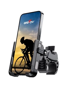 Soporte de teléfono de bicicleta para bicicletas eléctricas, de montaña, scooters y motos de tierra [cámara frita... - Imagen 1 de 9