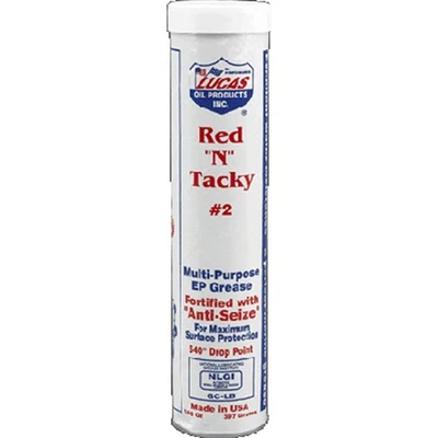 Lucas Red 'N' Tacky #2 Grease 14.5oz Cartridge 10005-30 - Imagem 1 de 3
