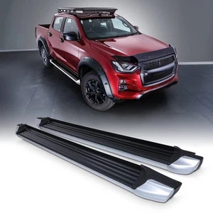 PASSEND FÜR ISUZU D-MAX DOUBLE CAB 2021> OE-STIL TRITTBRETTER SEITLICHE STUFEN PAAR - Bild 1 von 7