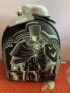 Mini mochila Loungefly Haunted Mansion Hatbox Ghost Glow Dark de los parques de Disney nueva con etiquetas - Imagen 1 de 12