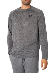 Under Armour Men's Tech Long Sleeve T-Shirt, Grey - Picture 1 of 6