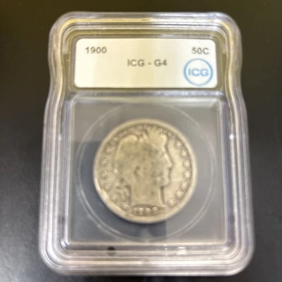 1900-Barber Half Dollar ICG VG4 - Image 1 of 2