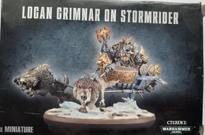 Warhammer 40K - Space Wolves Logan Grimnar auf Stormrider & 2 Thunderwolf Cavalry - Bild 1 von 2