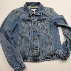 LOFT Medium Wash Denim Jacket Size XS - Picture 1 of 8