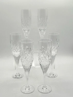 Juego de 6 copas de champán acanaladas Royal Doulton Kensington Foto 1 de 4