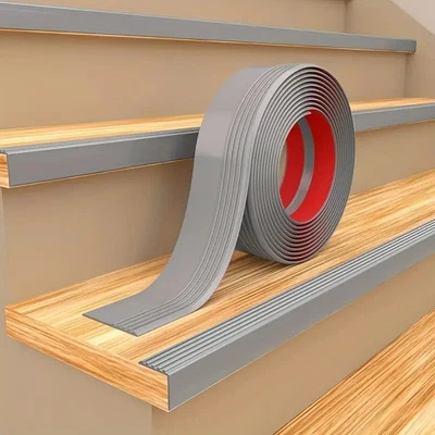 1M 3M 6M 12M Self-Adhesive Stair Treads Roll PVC Anti-Slip Step Edge Protectors - Image 1 of 4