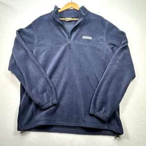 Columbia Men's 1/4 Zip Fleece Pullover - Blue, XL - Picture 1 of 5