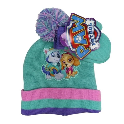 Nickelodeon PAW Patrol Toddler Girls OSFM Shimmer Knit Hat Mittens Set NEW NWT - Image 1 of 4