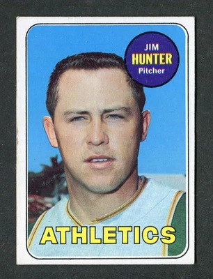 Бейсбольная карточка Jim Catfish Hunter Oakland Athletics Pitcher MLB 1969 Topps #235 - Изображение 1 из 2
