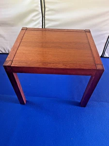 Vintage Side Coffee Table Mid Century Retro 1970s Solid Wood 45 x 37 cm VGC - Picture 1 of 11