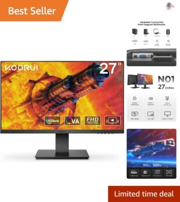Ultra 27 Inch FHD Monitor - 100Hz Refresh Rate - Virtually Borderless Design - Image 1 of 4