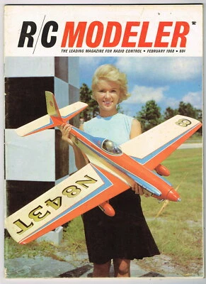 R/C MODELER magazine February 1968 Firefly: 52" pattern .35 cu in George Harris - Image 1 of 2