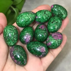 10pcs Natur Zoisit Quarz Ei Quarz Kristall Schädel Reiki Heiledelstein - Bild 1 von 12