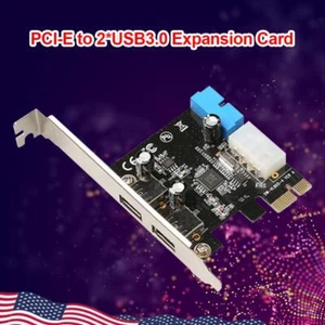 Expansion Card PCI Express PCIE to USB Hub 20Pin Adapter Desktop Motherboard - Afbeelding 1 van 8
