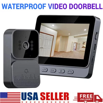 1080P 2.4G Wireless Smart Visual Intercom Video Doorbell Camera Monitor for Home - Image 1 of 4