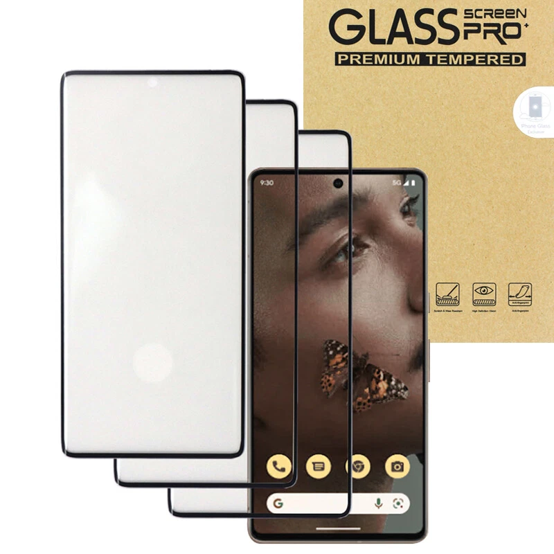 3PACK Google Pixel XL 3 4 5 6 7 7a 8 8 Pro Fold Tempered Glass Screen Protector - Image 1 of 1