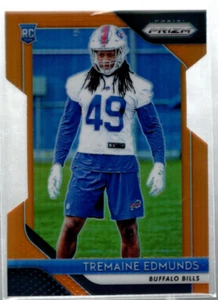 A9236- 2018 Panini Prizm Prizms Orange #247 Tremaine Edmunds / 249 - (Rookie) - Bild 1 von 2