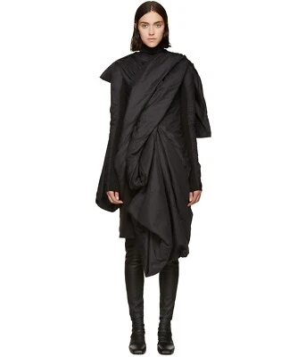 Chaqueta Abrigo Rick Owens Para Mujer Negra Nylon Puffer Lakme Talla 40 Hecha en Italia Foto 1 de 4