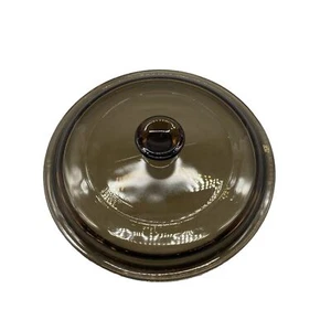Pyrex Corning Ware Visions P81C Amber Replacement Glass Lid Only 6 in (B) - Picture 1 of 6