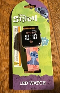 Reloj Disney Lilo and Stitch - Correa LED Rosa Nuevo - Imagen 1 de 4