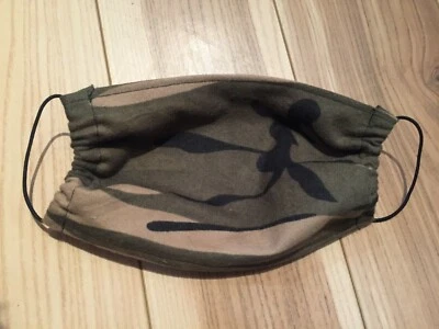 ARMY Camo Face Cover with Pocket Handmade. Washable/Reusable Mask - Image 1 of 4