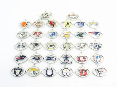 NFL Football Sports Team Pendant Charms Necklace lot pick your team Jewelry NiCe - Image 1 of 2