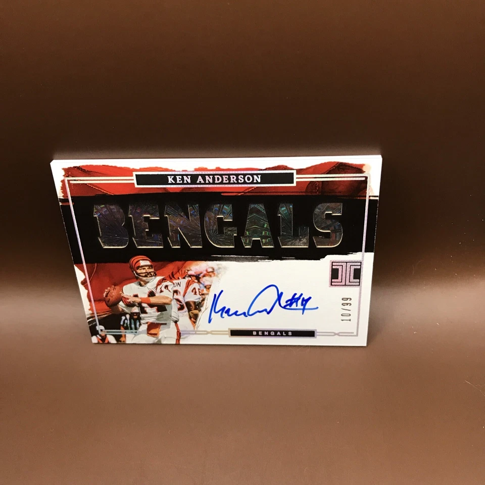 2023 Panini Impeccable Ken Anderson Team Name Autograph Auto #10/99 Bengals - Image 1 of 2