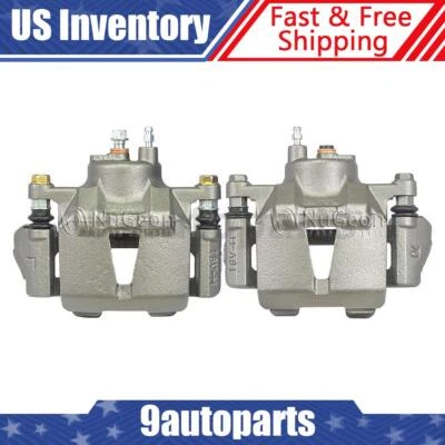 Par de pinzas de freno de disco delanteras con soporte para Toyota Echo 2001 Foto 1 de 4