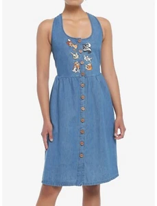 NWT Disney Bambi Forest Friends Denim Dress SZ S - Picture 1 of 2