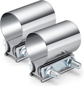 2.25"Stainless Steel Butt Joint Exhaust Seal Band Clamp - Picture 1 of 7