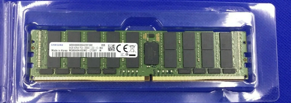 M386A8K40DM2-CTD SAMSUNG (1X64GB) 64GB 4DRx4 PC4 2666V SERVER MEMORY - Image 1 of 1
