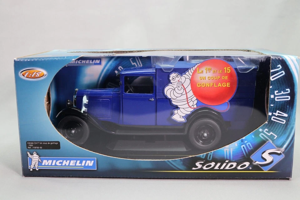 Citroën C4 F Michelin 1930 - Echelle 1/18 Solido Voiture Miniature