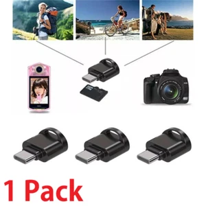 Lector de tarjetas TypeC a Micro SD TF OTG adaptador convertidor para teléfono Samsung - Imagen 1 de 3