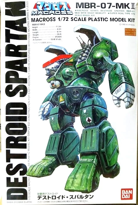 Bandai Robotech Macross 1/72  Attack Destroid Spartan model kit - Image 1 of 3