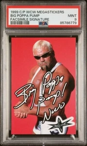 BIG POPPA PUMP - 1999 Crazy Planet WCW Megastickers -  PSA 9 (None Higher) - Picture 1 of 2