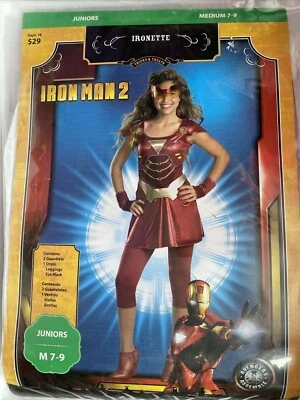 Fantasia Halloween Ironette Homem de Ferro 2 Marvel Juniors M 7-9  - Imagem 1 de 4